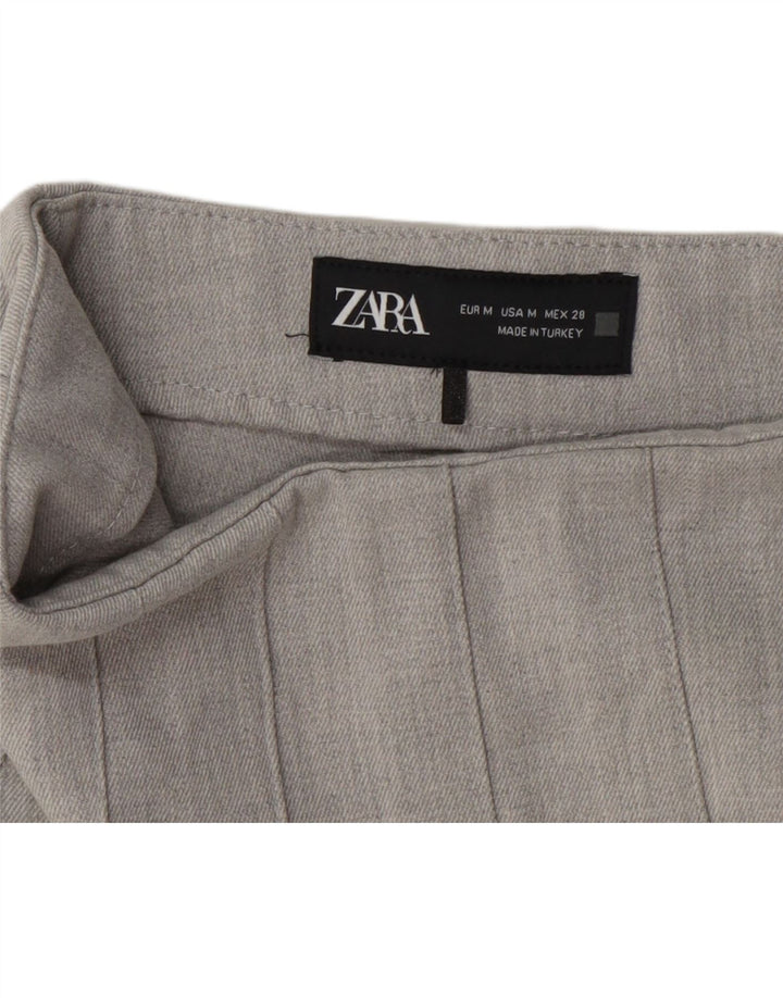 Zara Womens Skort Mini Saia Médio W28 Cinza