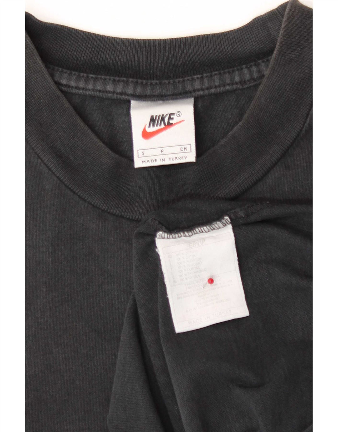 Camiseta masculina Nike Top pequeno algodão preto
