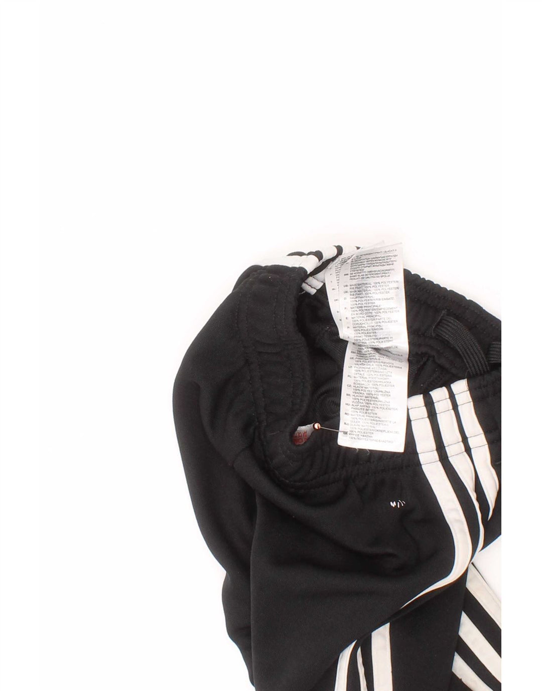 Calças de treino Adidas meninos 2-3 anos preto poliéster esportivo