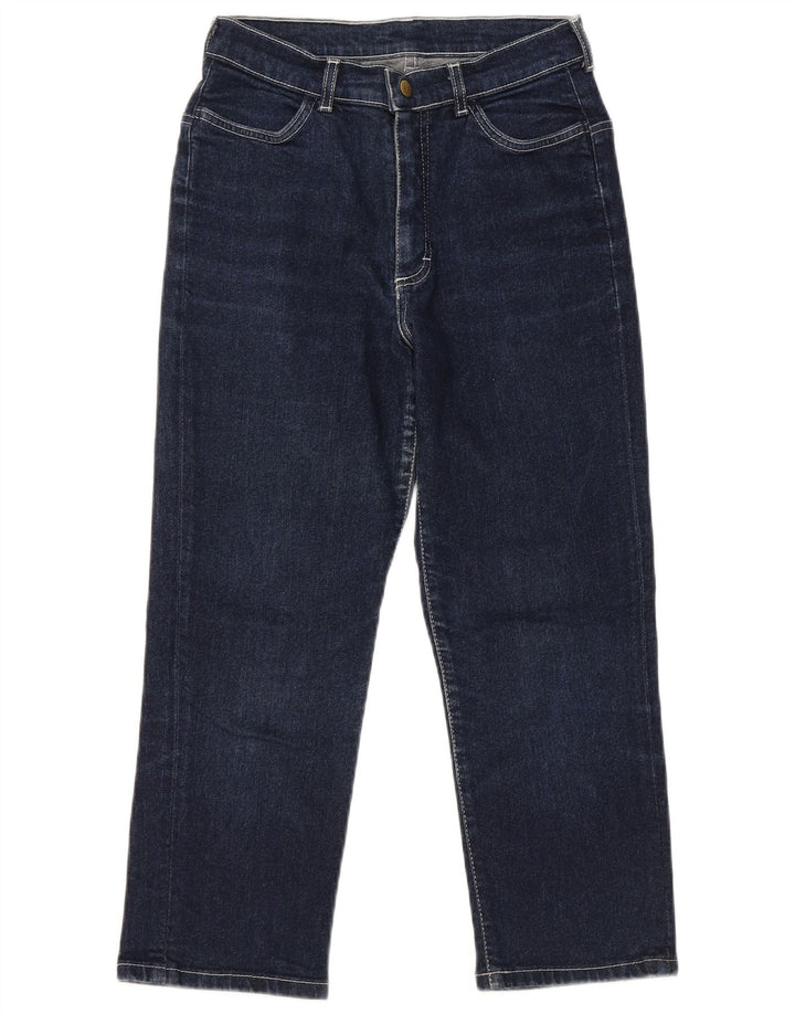 LEE Capri Jeans Feminino W28 L22 Azul Marinho Algodão