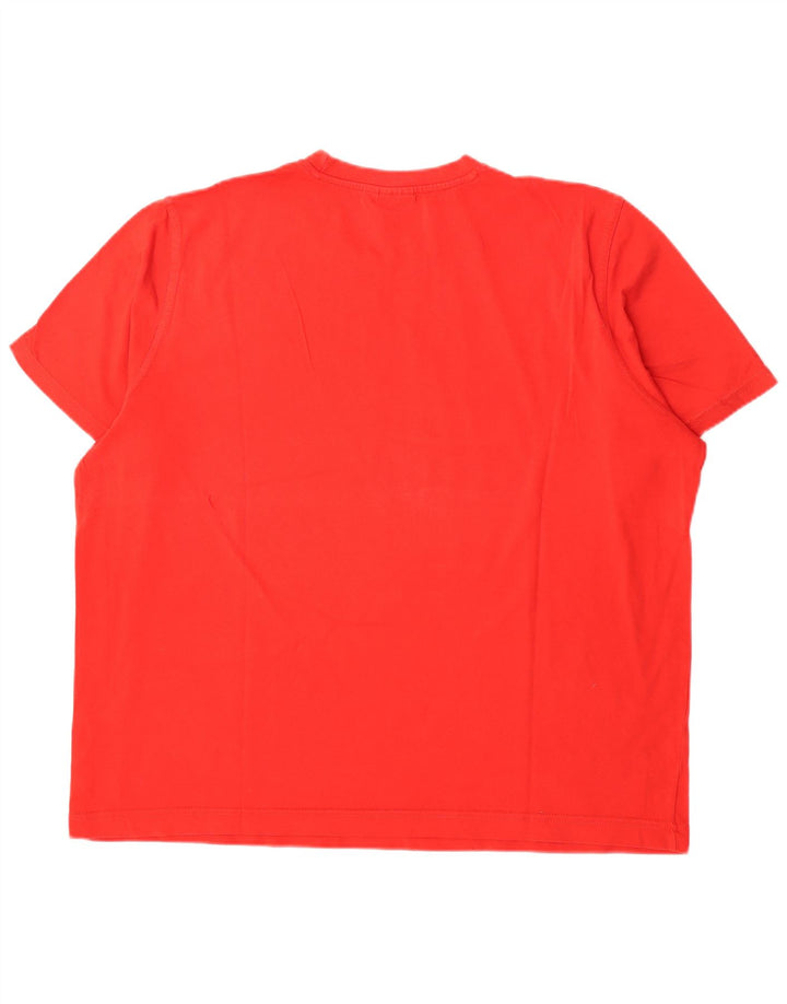 Camiseta masculina gráfica Puma Top 2XL algodão vermelho