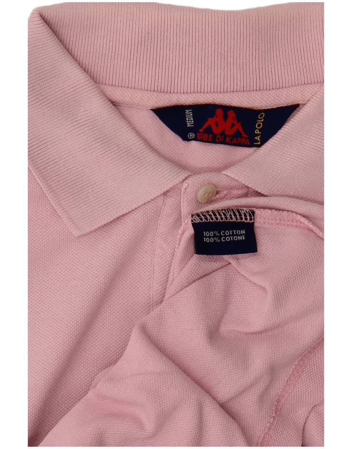 Camisa polo masculina KAPPA médio algodão rosa