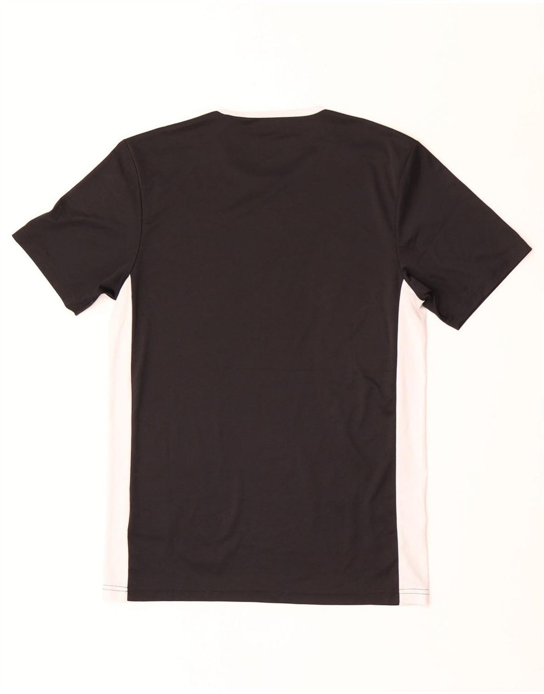 Adidas Mens Climalite Camiseta Top Pequeno Preto Colorblock Poliéster