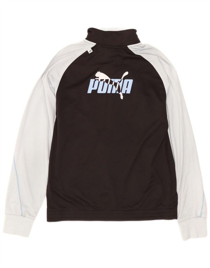 Jaqueta PUMA Boys Graphic Tracksuit Top 13-14 Anos Preto Colorblock