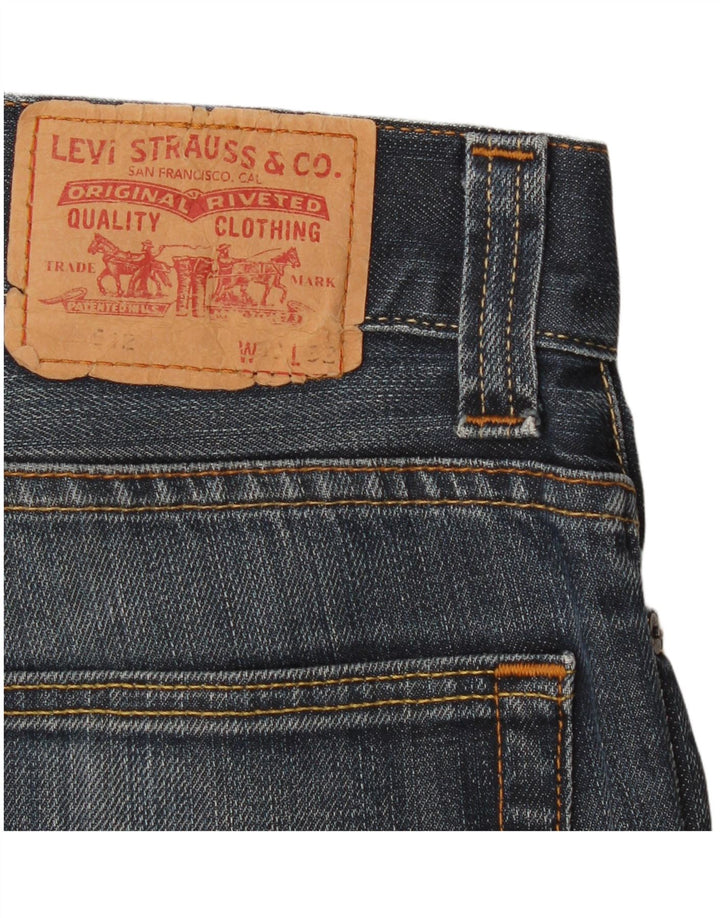 Calça jeans feminina Levi's 512 Bootcut W32 L32 azul marinho