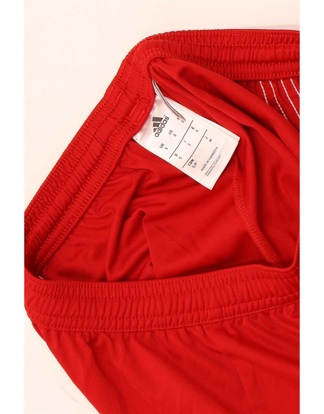 Adidas Mens Climalite Sport Shorts Pequeno Poliéster Colorblock Vermelho