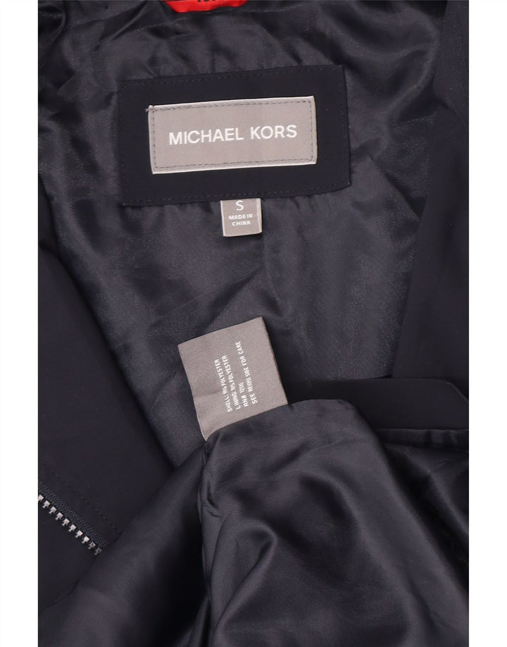 Sobretudo masculino Michael Kors Reino Unido 36 pequeno poliéster azul marinho