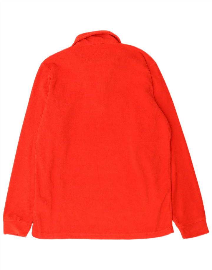 Suéter de lã masculino Brugi com zíper e gola grande poliéster vermelho