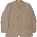 Jaqueta blazer masculina vintage com 2 botões, poliéster cinza UK 44 2XL