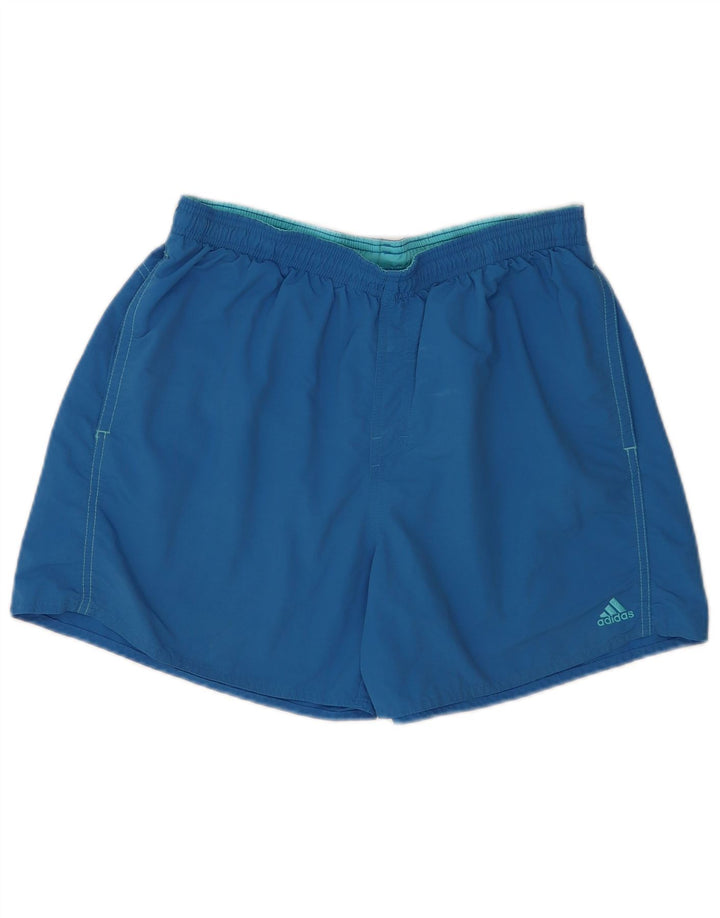 ADIDAS Mens Swimming Shorts Large Blue Polyamide