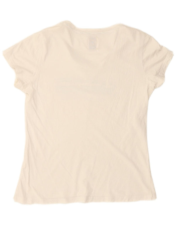 Camiseta feminina CHAMPION Heritage Fit com estampa gráfica UK 18 XL branca