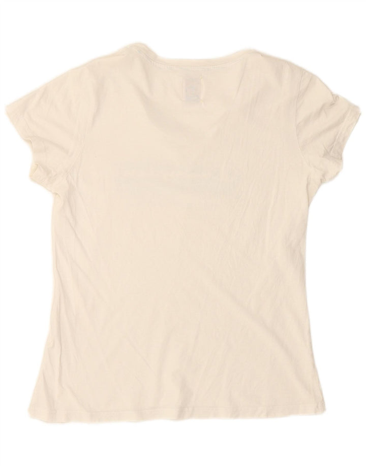 Camiseta feminina CHAMPION Heritage Fit com estampa gráfica UK 18 XL branca