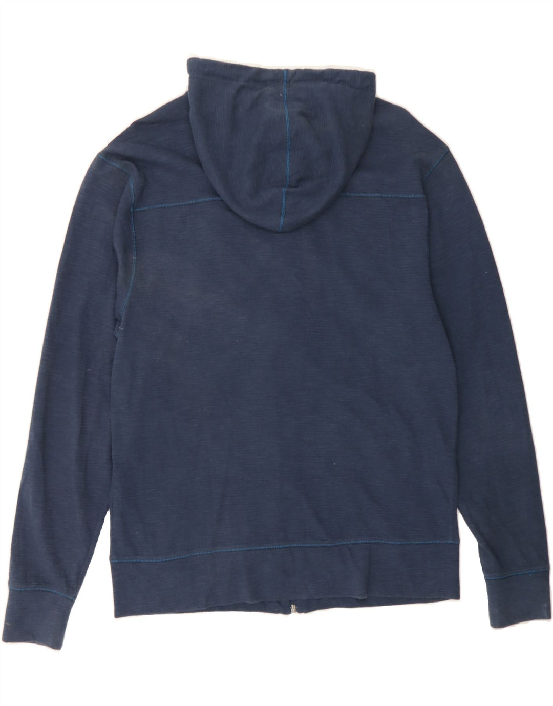 EDDIE BAUER Mens Zip Hoodie Sweater Medium Navy Blue Cotton Vintage Eddie Bauer and Second-Hand Eddie Bauer from Messina Hembry 