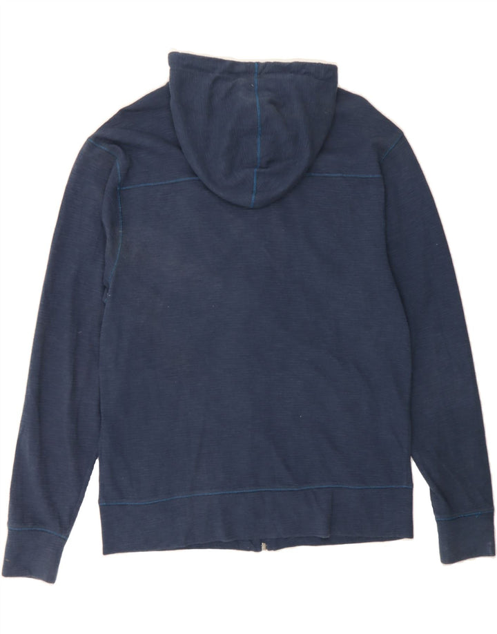 EDDIE BAUER Mens Zip Hoodie Sweater Medium Navy Blue Cotton Vintage Eddie Bauer and Second-Hand Eddie Bauer from Messina Hembry 
