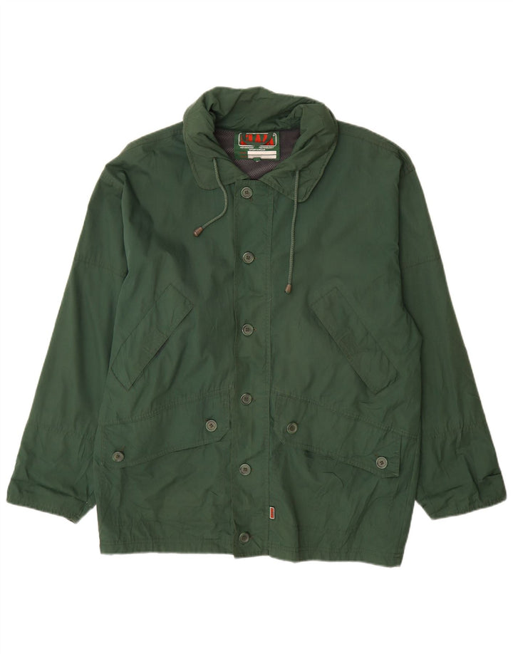Slam Mens Loose Fit Rain Jacket UK 36 Poliéster Verde Pequeno