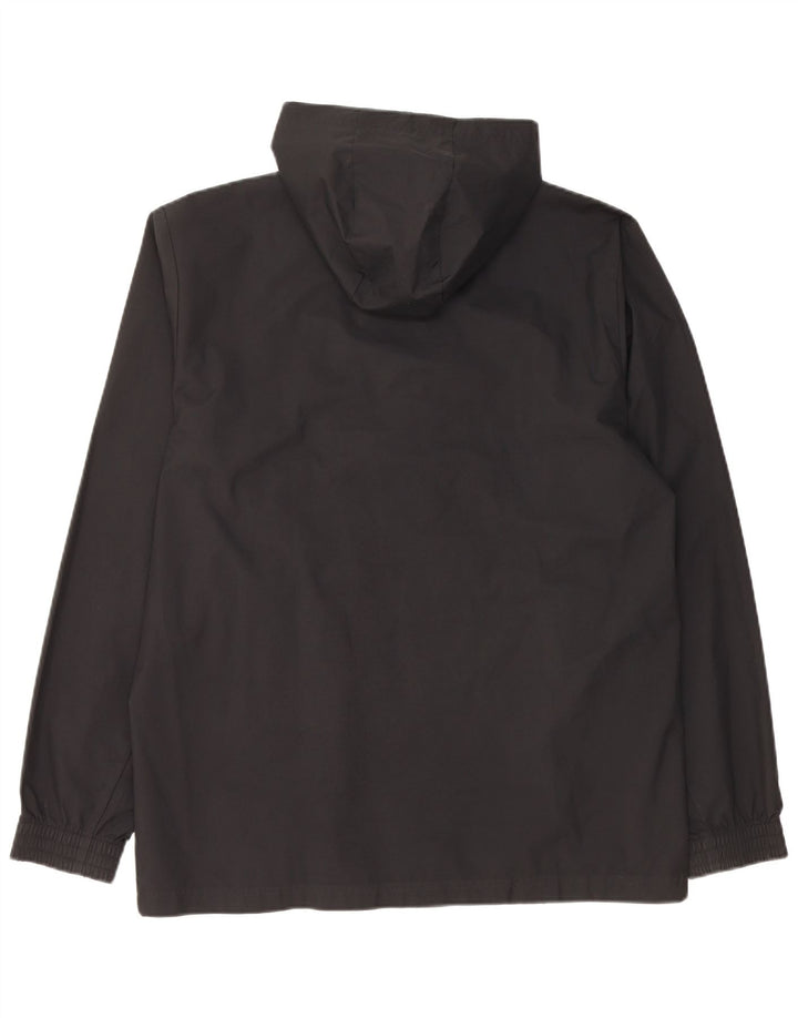 ADIDAS Mens Hooded Rain Jacket UK 38 Médio Preto Poliéster