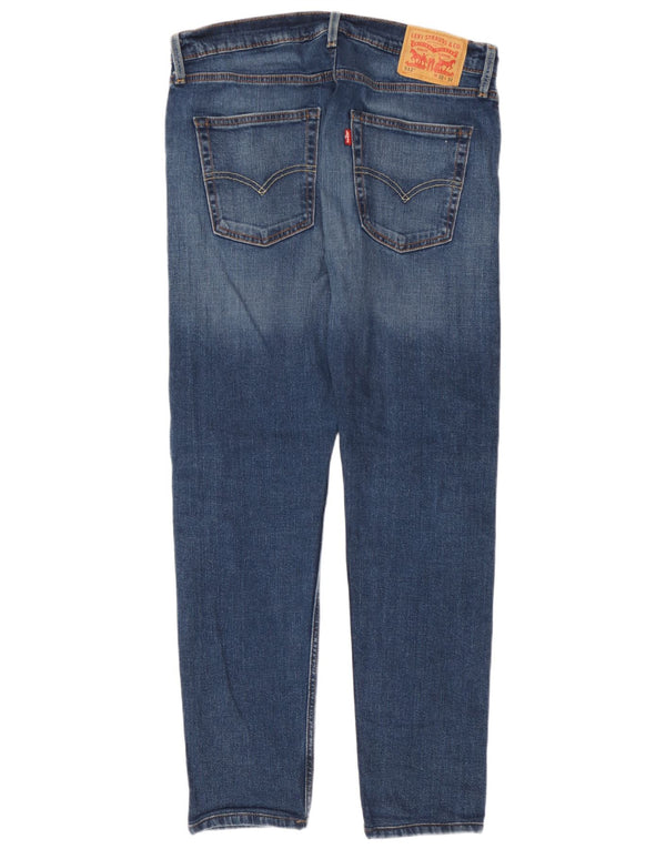 Calça jeans masculina Levi's 512 Slim Fit Tapered W32 L32 Azul Algodão