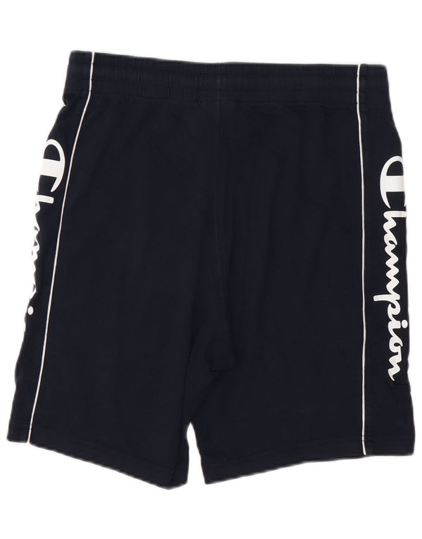 Shorts esportivos gráficos masculinos CHAMPION pequenos azul marinho