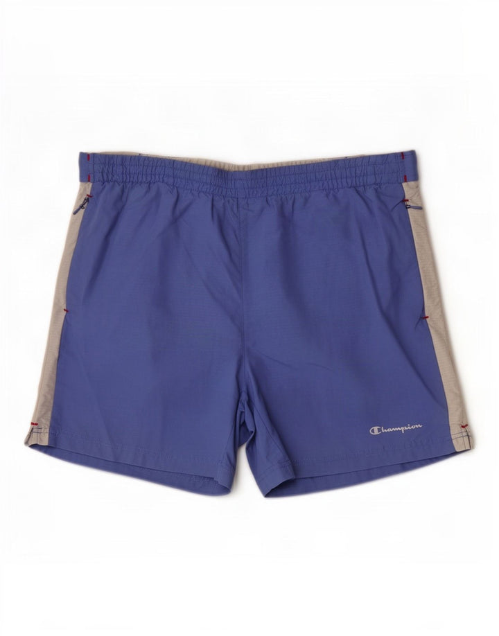 Shorts esportivos masculinos Champion XL azul colorblock