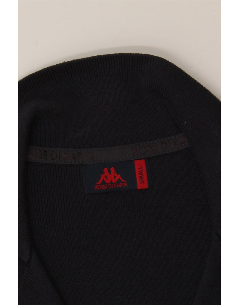 KAPPA Womens Cardigan Sweater UK 10 Small Navy Blue Cotton Vintage Kappa and Second-Hand Kappa from Messina Hembry 