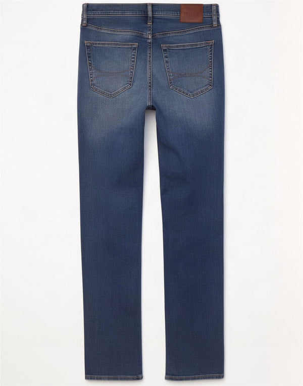 Hollister Mens Distressed Slim Jeans W31 L32 Azul Algodão