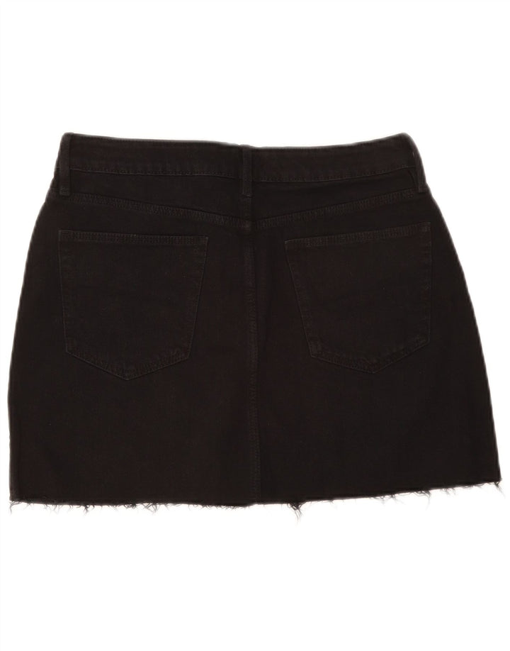 Saia jeans feminina Zara grande W30 algodão preto