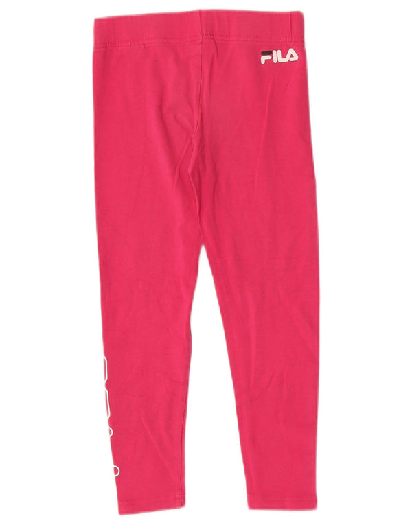 Leggings Fila Meninas Graphic 7-8 Anos Algodão Rosa