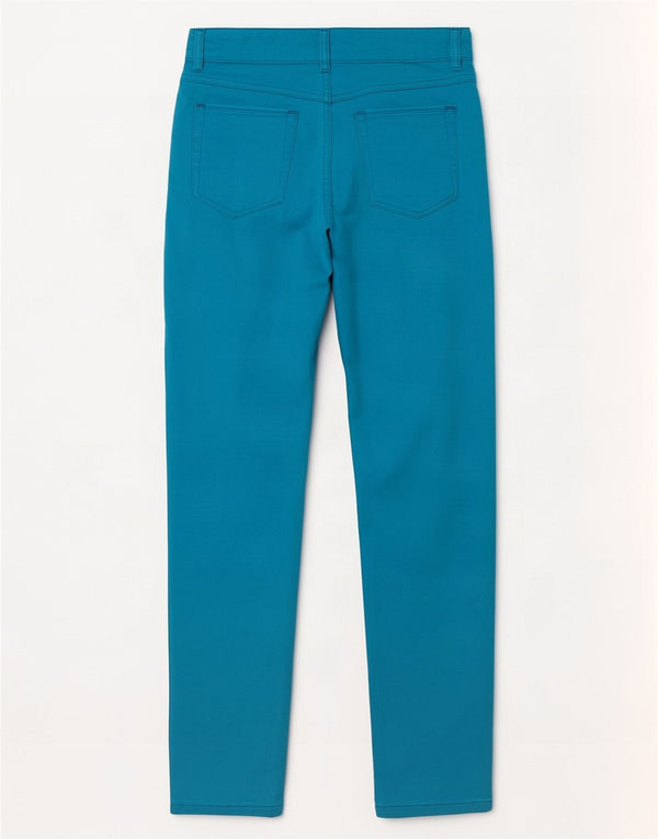 Escada Calça Feminina Cintura Alta Slim Casual EU 38 Médio W29 L31 Azul