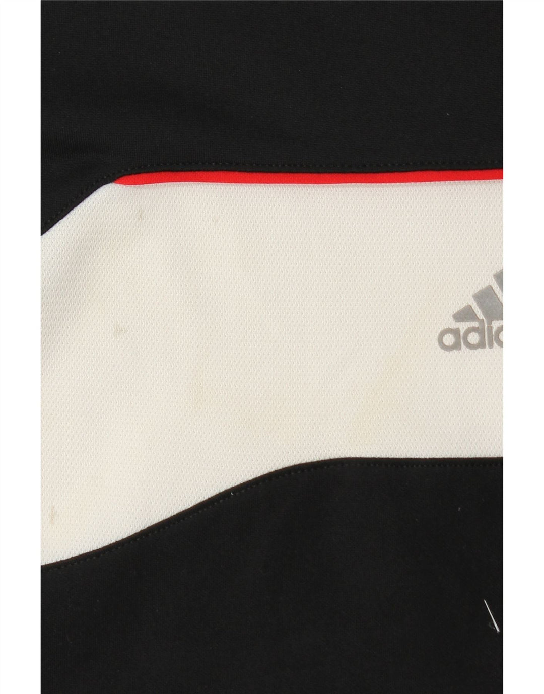 Camiseta masculina ADIDAS Top médio preto colorblock poliéster