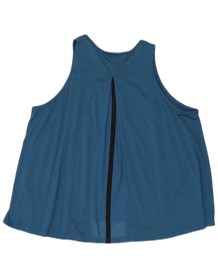 Colete feminino Nike Oversized Top UK 16 grande algodão azul