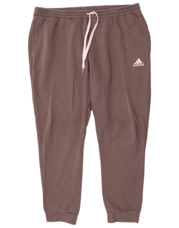 Calça de treino masculina Adidas Joggers 2XL algodão cinza