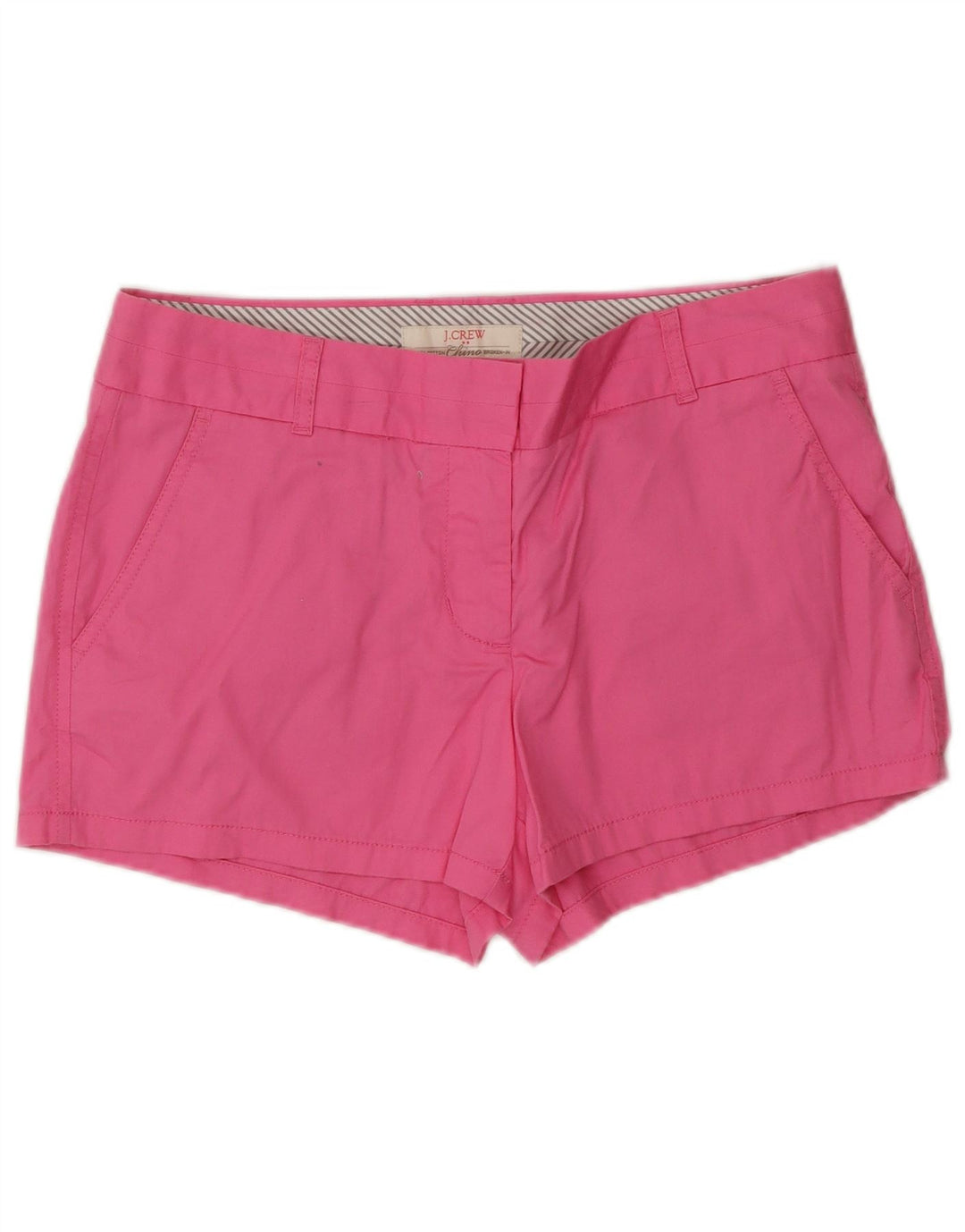 J. CREW Shorts Chino Feminino US 6 Médio W32 Algodão Rosa