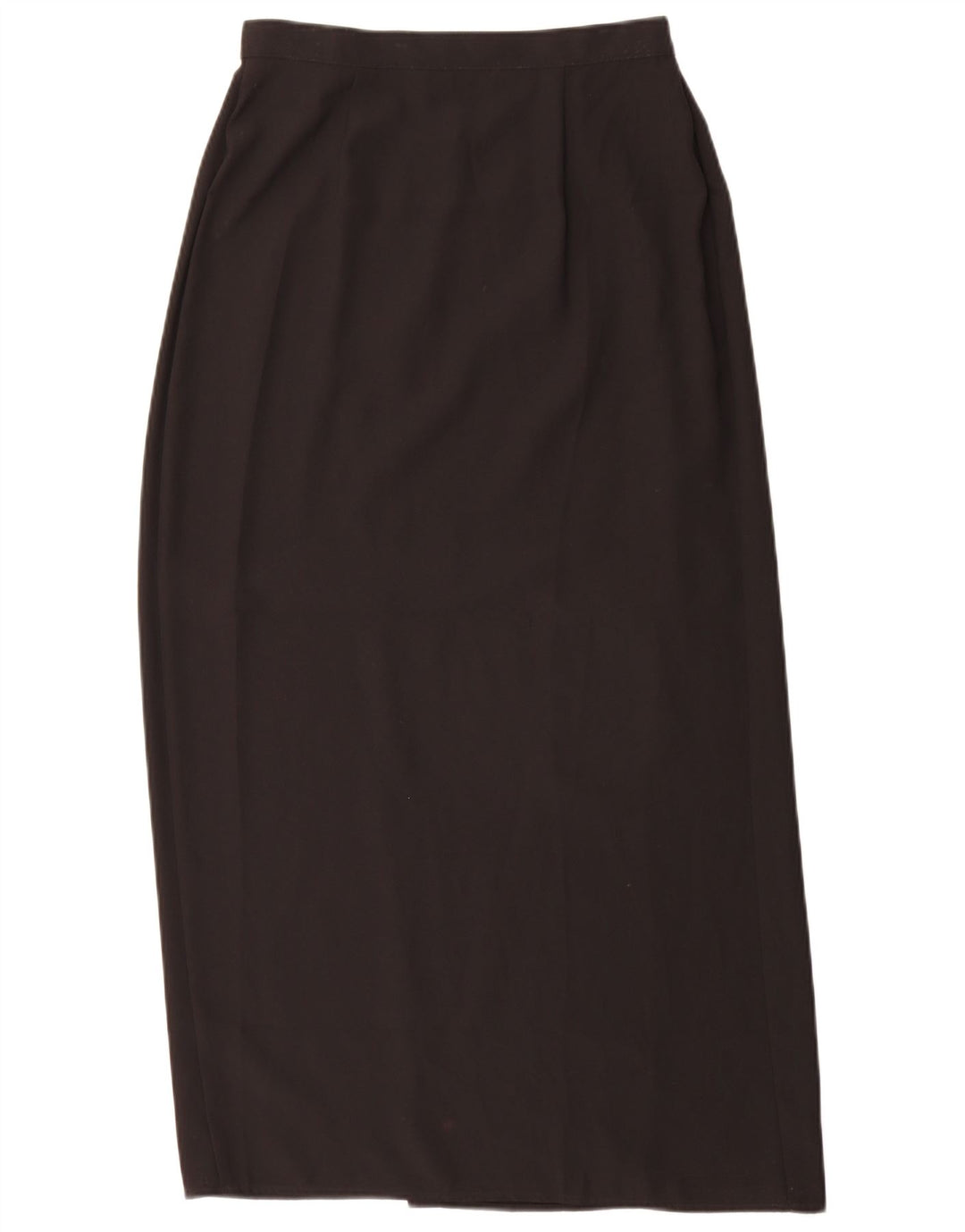 Saia envolvente feminina Marks & Spencer Reino Unido 12 médio W28 poliéster preto