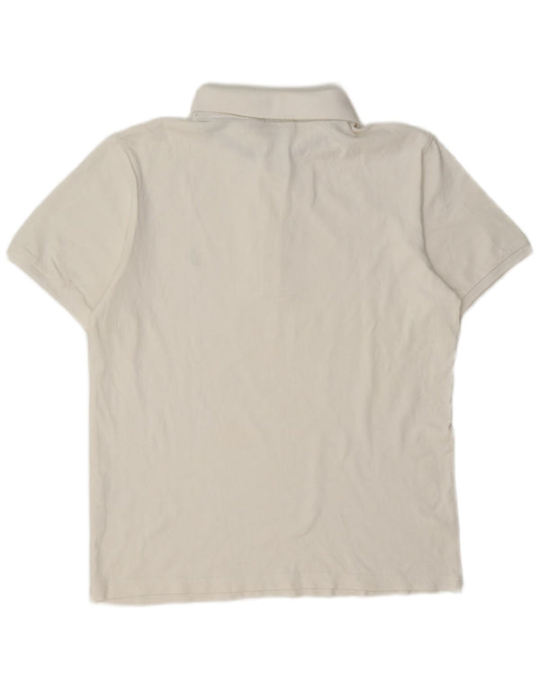 Camisa polo masculina Marlboro Classics grande algodão branco