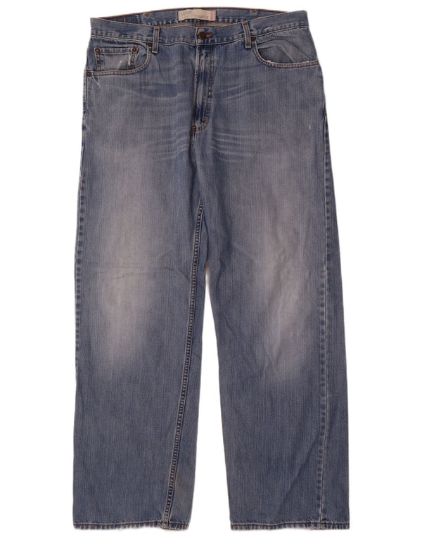 Calça jeans masculina Levi's 569 Loose Fit Straight W38 L34 Azul Algodão