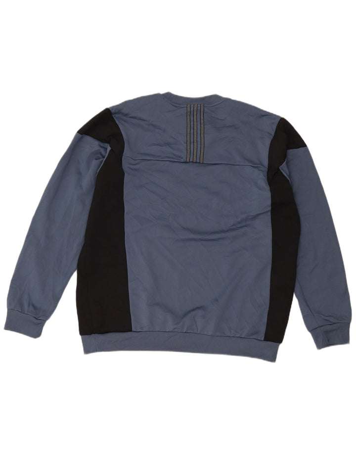 Adidas Mens Moletom Jumper XL Cinza Colourblock Poliéster