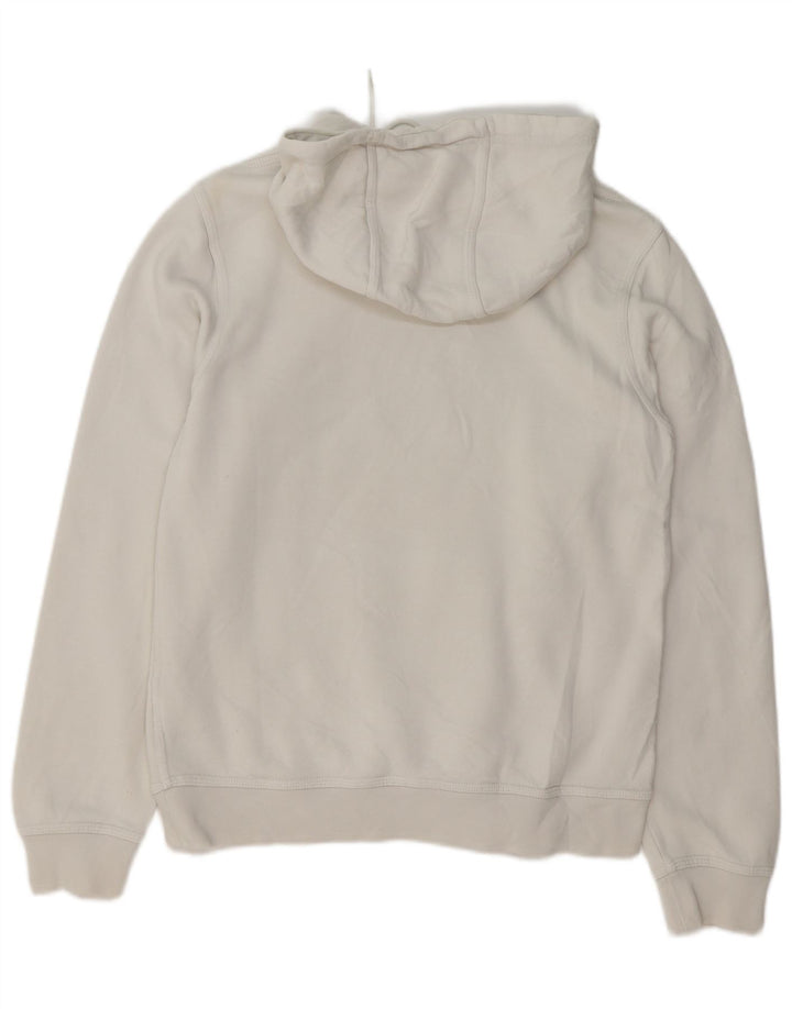 NIKE Mens Graphic Hoodie Jumper Pequeno Algodão Branco