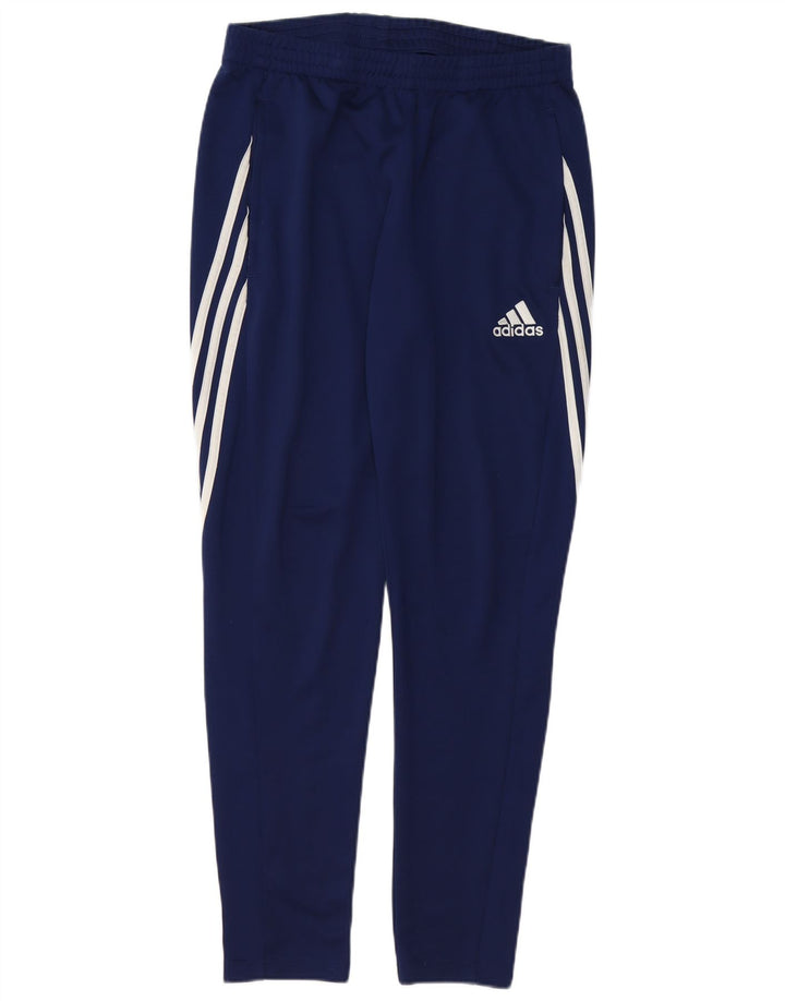 Calça de treino masculina Adidas Climalite médio azul marinho poliéster