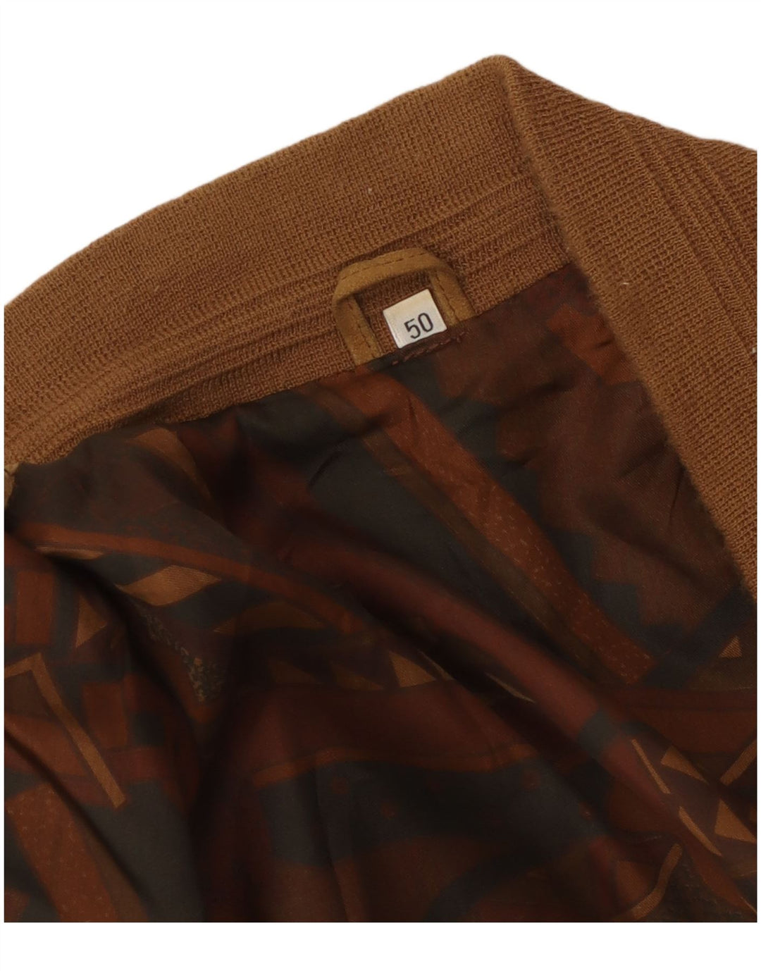 Jaqueta bomber masculina VINTAGE de camurça IT 50 grande marrom