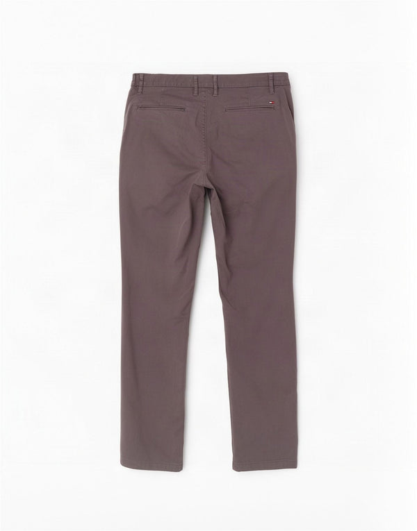Tommy Hilfiger Calça Chino Masculina Reta W38 L32 Algodão Cinza