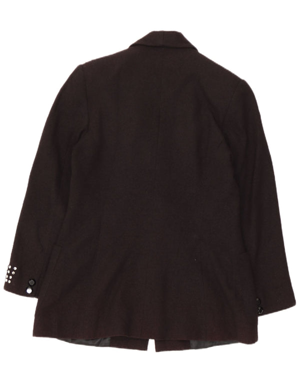 Jaqueta blazer feminina vintage com 1 botão IT 46 grande preta