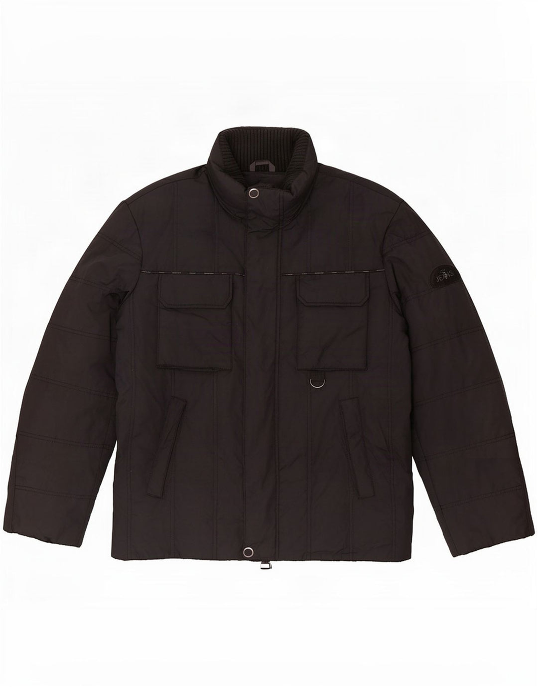 Jaqueta acolchoada masculina Trussardi Jeans IT 48 poliéster preto médio