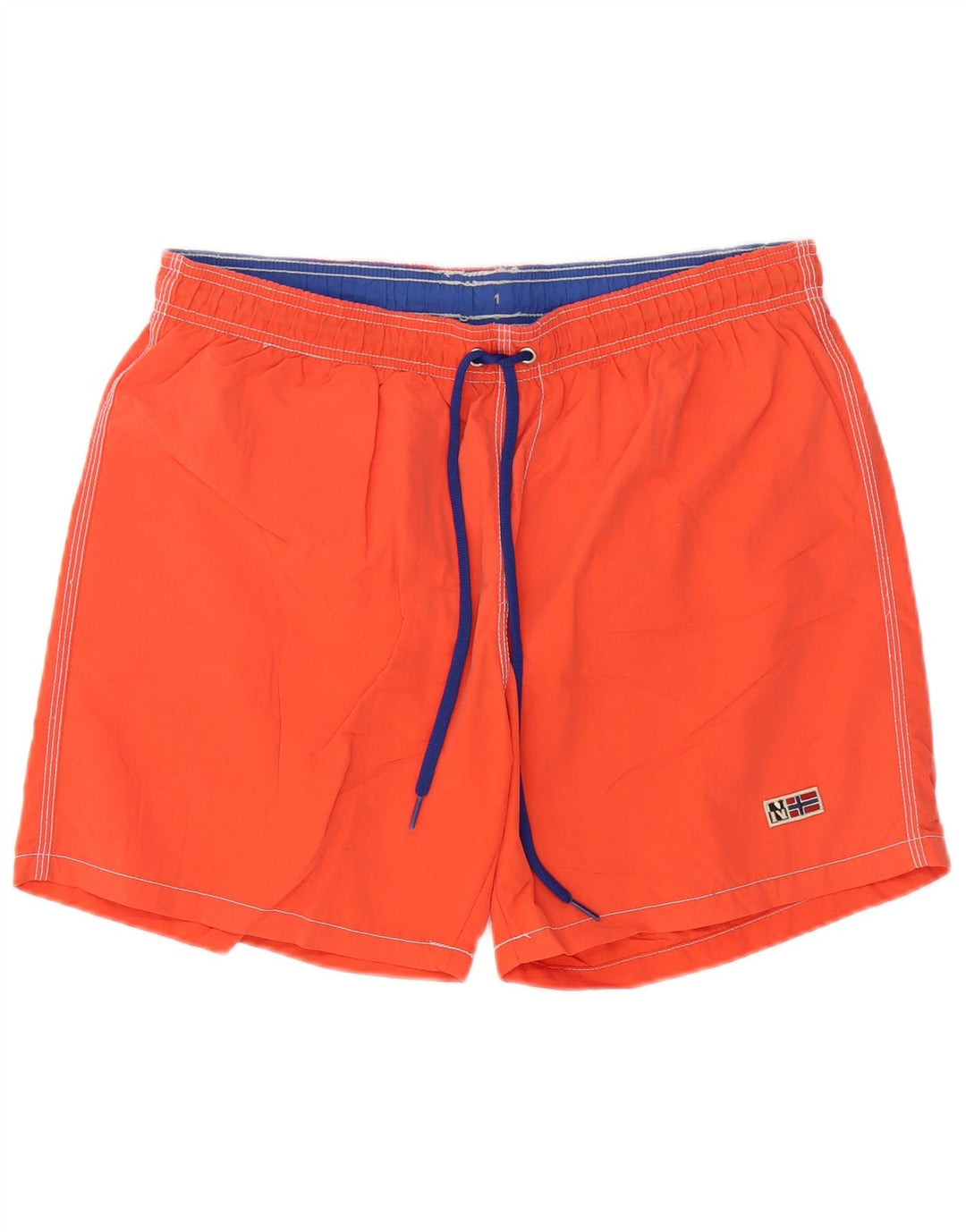 Shorts de natação masculino Napapijri grande poliéster laranja