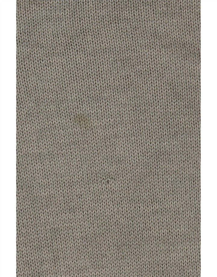 Suéter masculino VELENO com gola tartaruga grande cinza Argyle/lã diamante