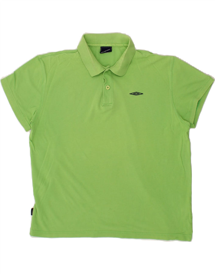 UMBRO Mens Polo Shirt XL Green Cotton Vintage Umbro and Second-Hand Umbro from Messina Hembry 