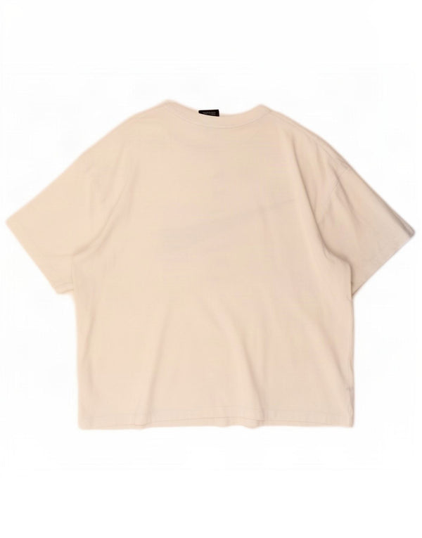 Camiseta Nike masculina Swoosh gráfica Top XL algodão branco