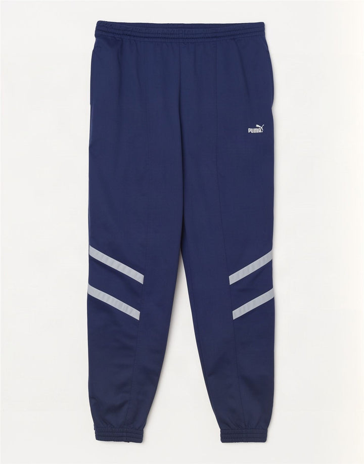 Calça de treino masculina Puma grande azul poliéster