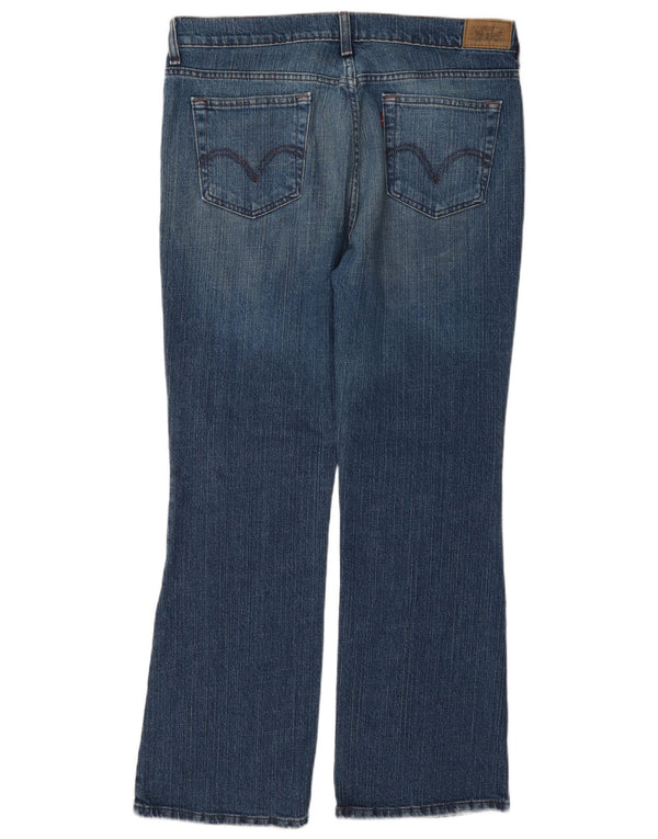 Calça jeans feminina Levi's 515 Bootcut US 14 XL W36 L30 azul algodão