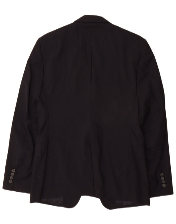 Jaqueta Blazer Masculina Prada com 2 Botões IT 48 Lã Azul Marinho Médio