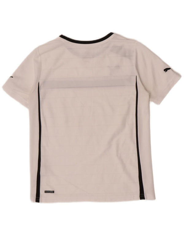 Camiseta Puma Boys Regular Graphic Top 11-12 Anos Branco Colorblock
